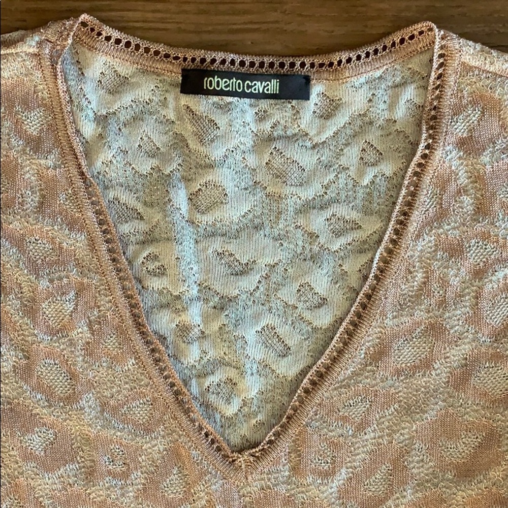 Roberto Cavalli Ruffle-trimmed Crochet-knit Dress - Picture 4 of 16